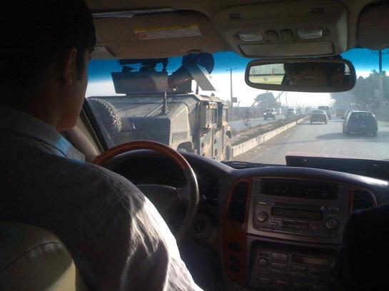Driving in Kabul